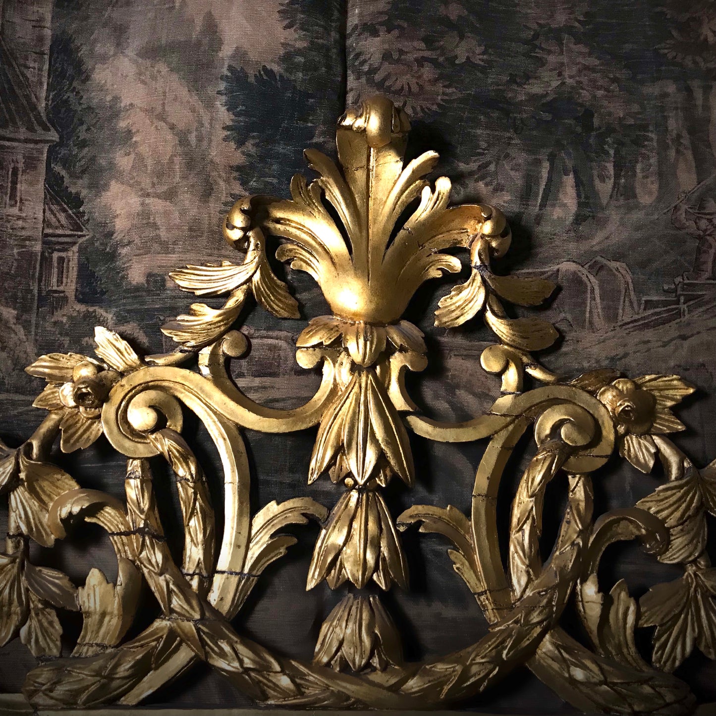 19th Century Carved & Gilded Overmantel Mirror