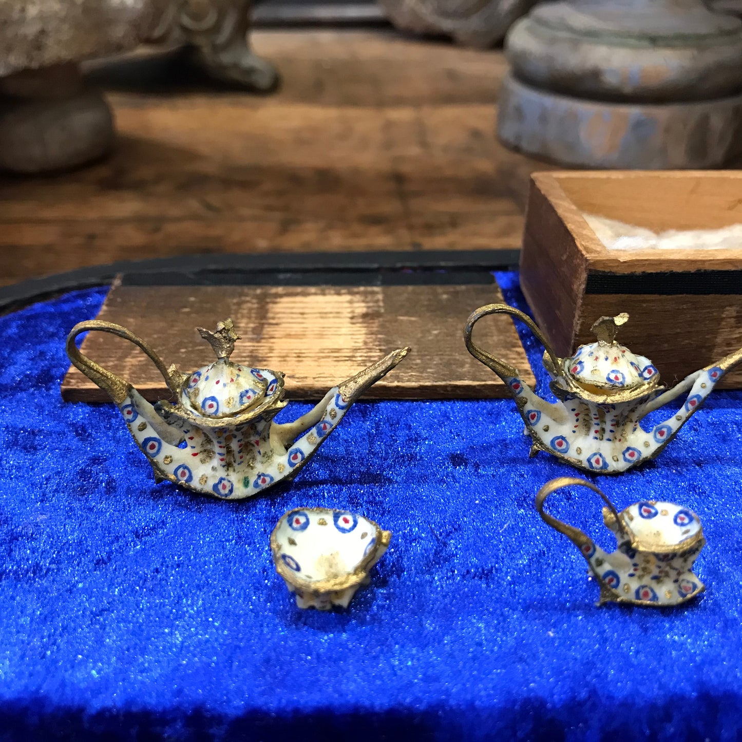 WWI Prisoner of War Fish Bone Vertebrae Tea Set