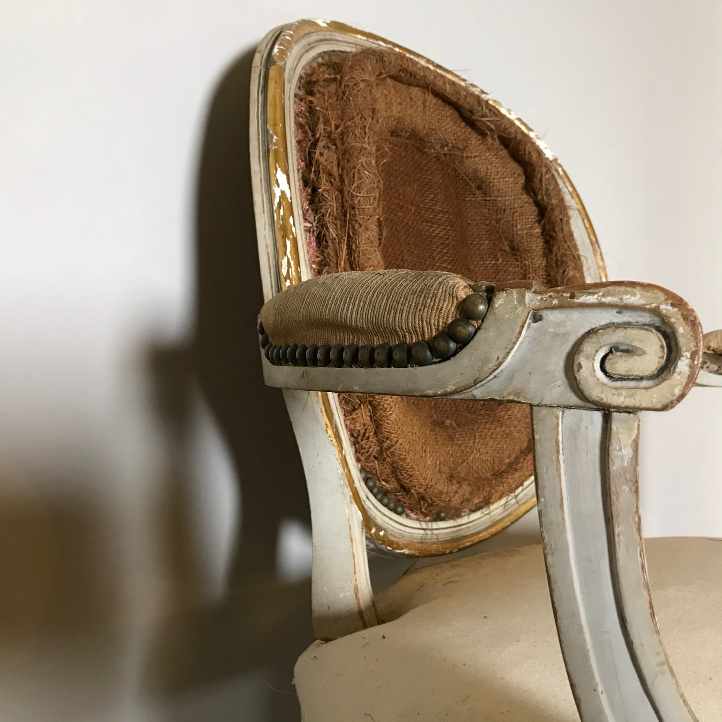 Pair of Louis XVI Fauteuil French Chairs