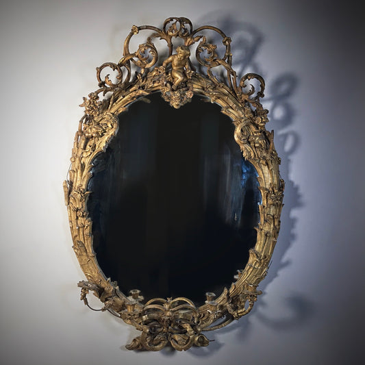 French Faux Bois Girondelle Mirror