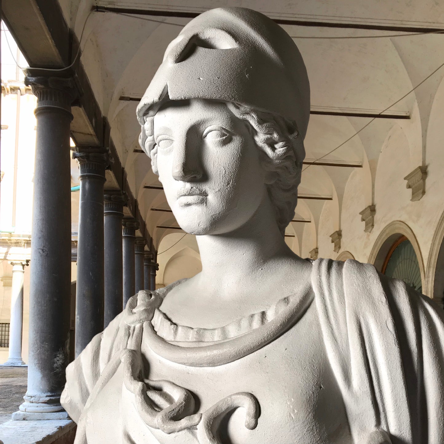 Life-size Regency Humphrey Hopper Plaster Statues of Athena and Demeter from Harewood House c.1815