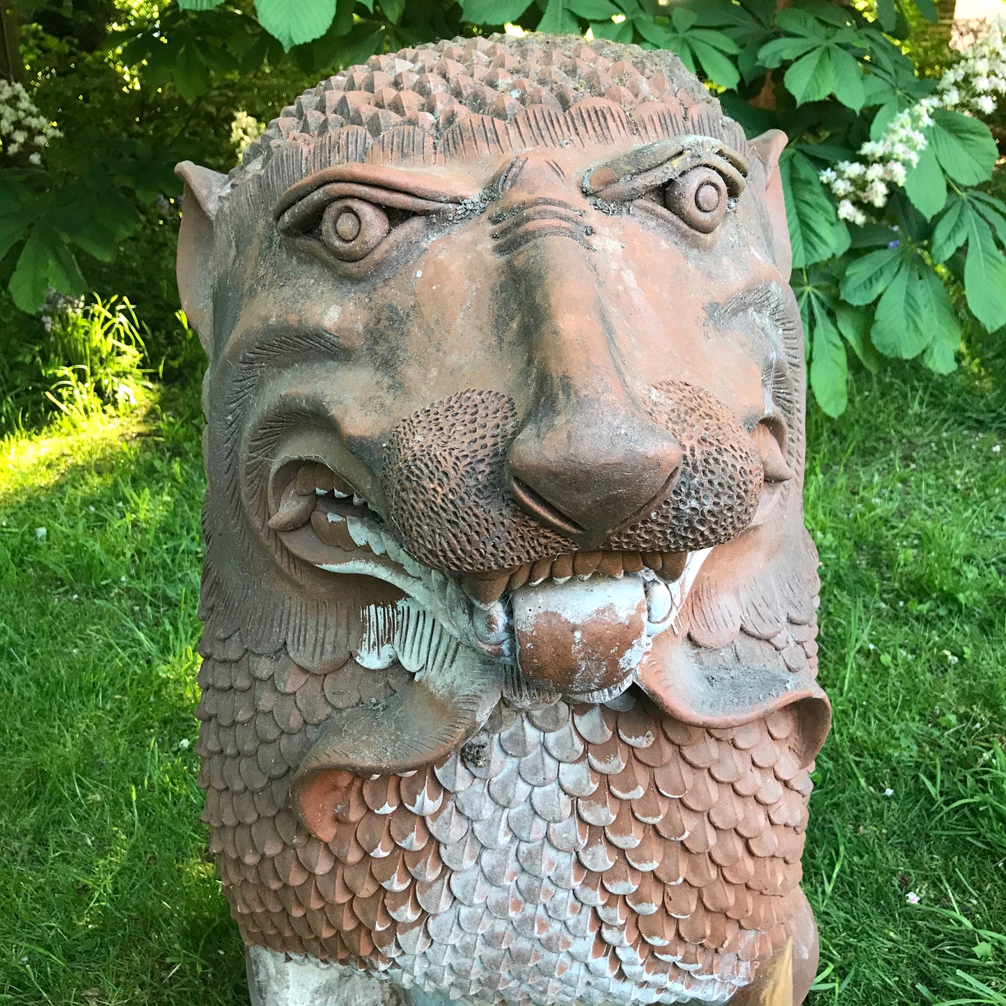 A Pair Terracotta Gatekeeper Lions/ Dogs of Foo