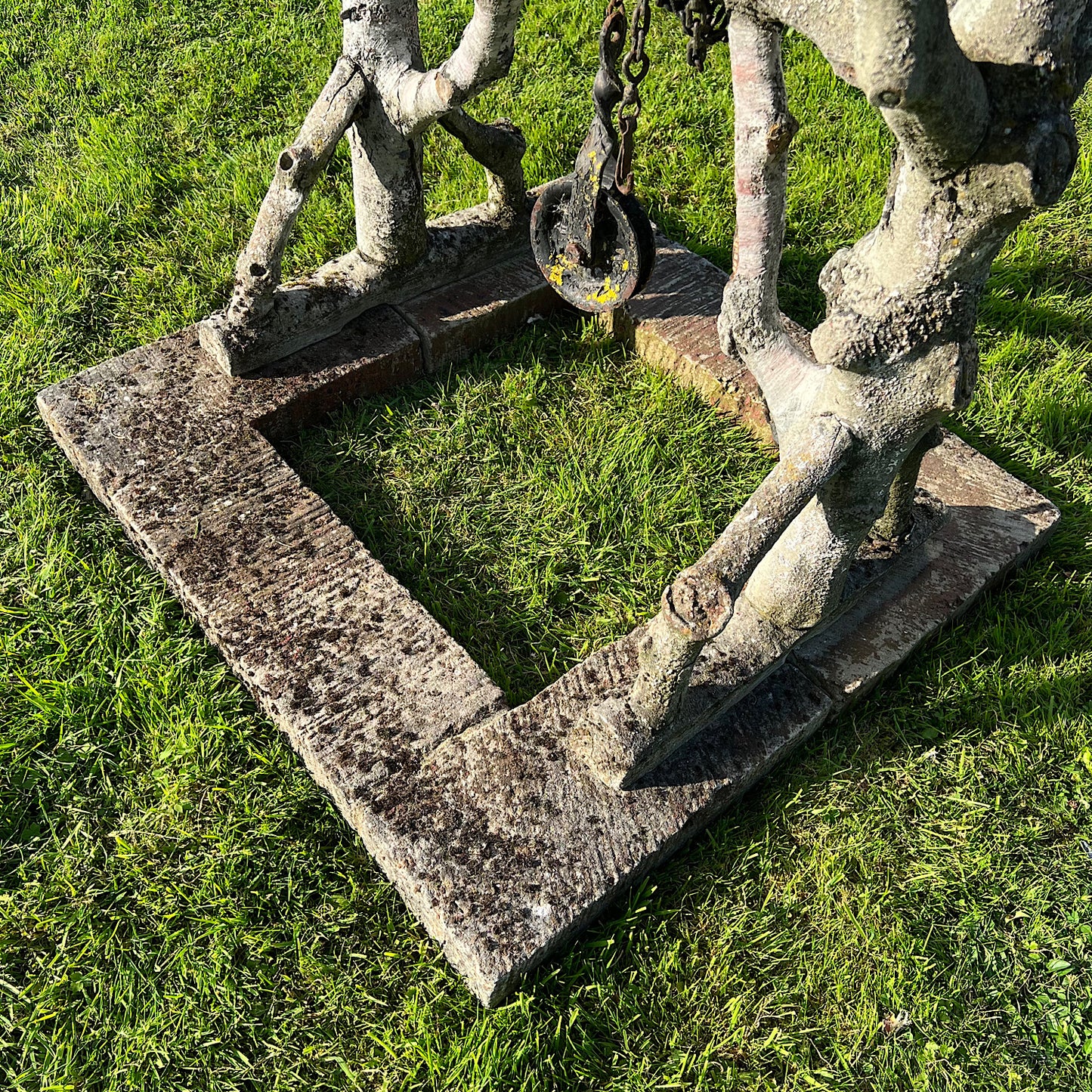 French Faux Bois Wishing Well Early 20th Century