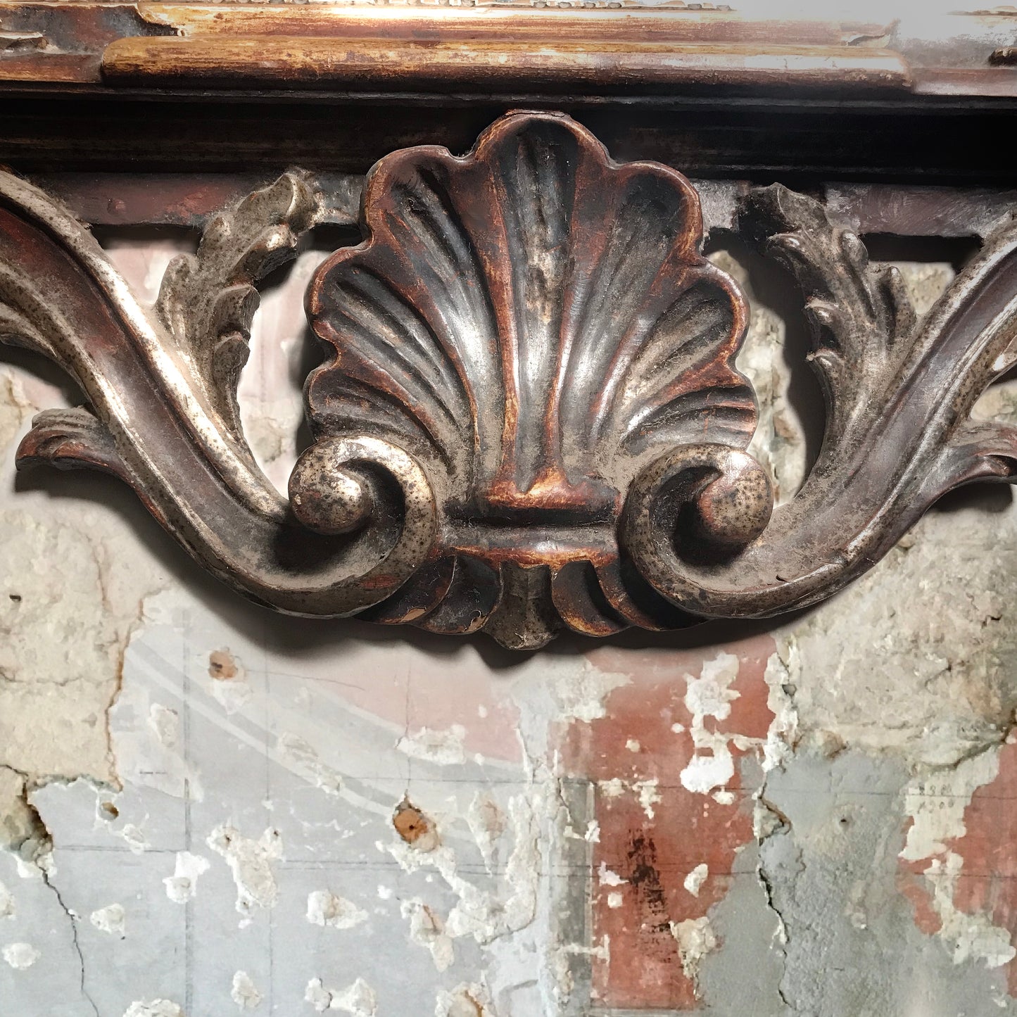19th Century Venetian Carved Wood Pierced Mirror