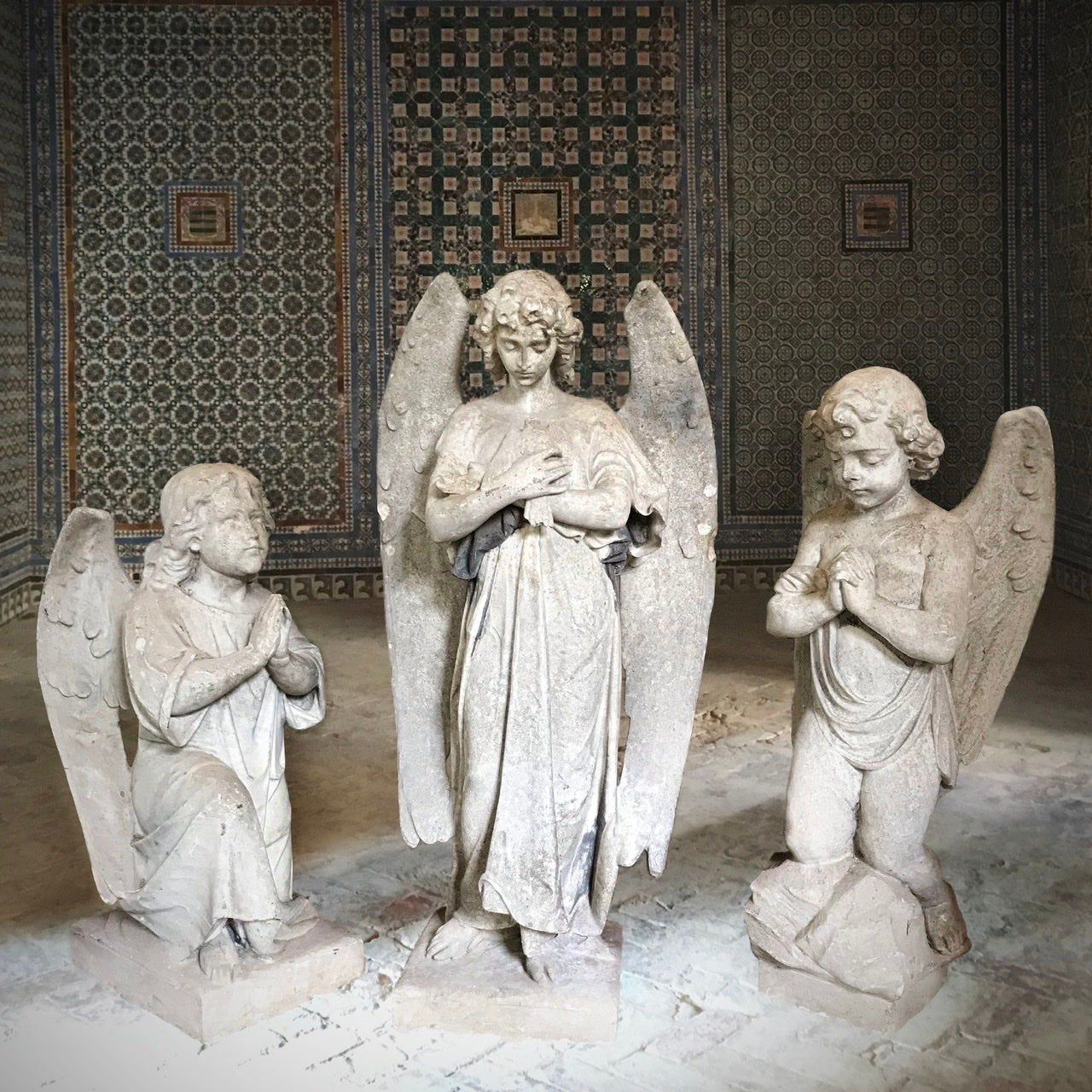 Gothic Revival Marble Angel c.1840