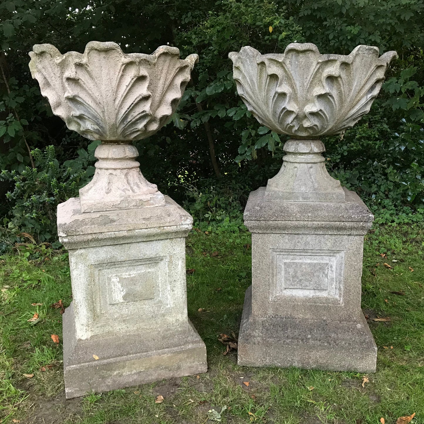 Acanthus Urns with Plinths c.1930