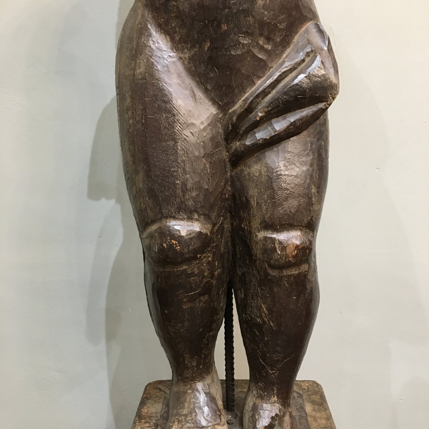 Large Wooden Putto Figure c.1750