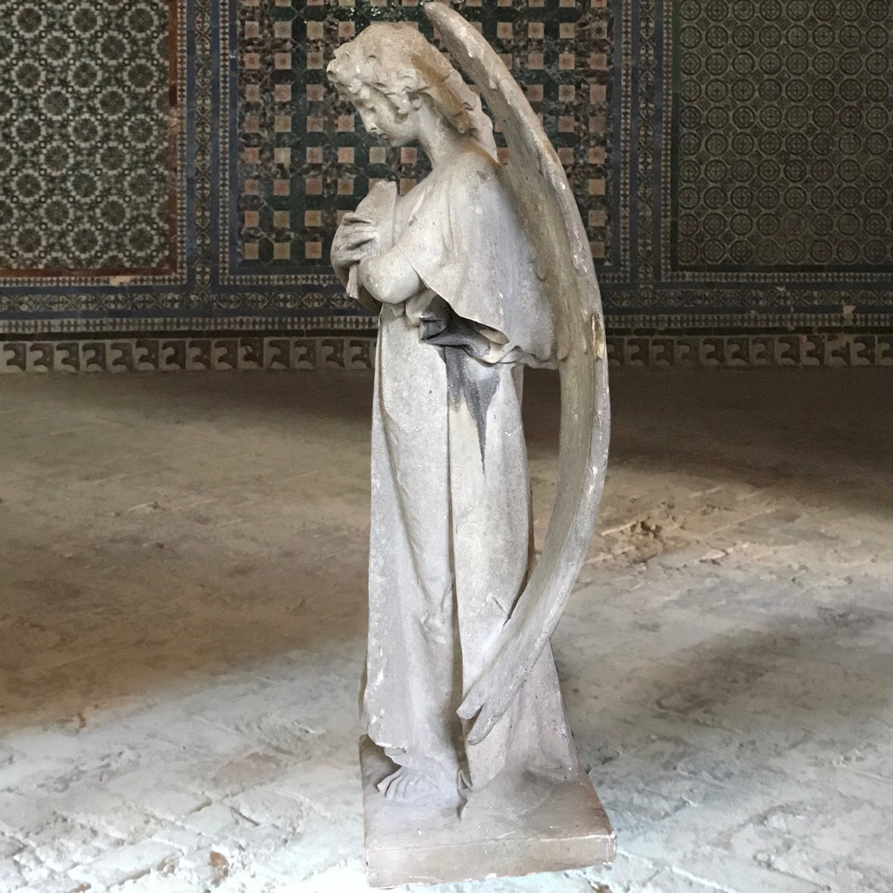 Gothic Revival Marble Angel c.1840