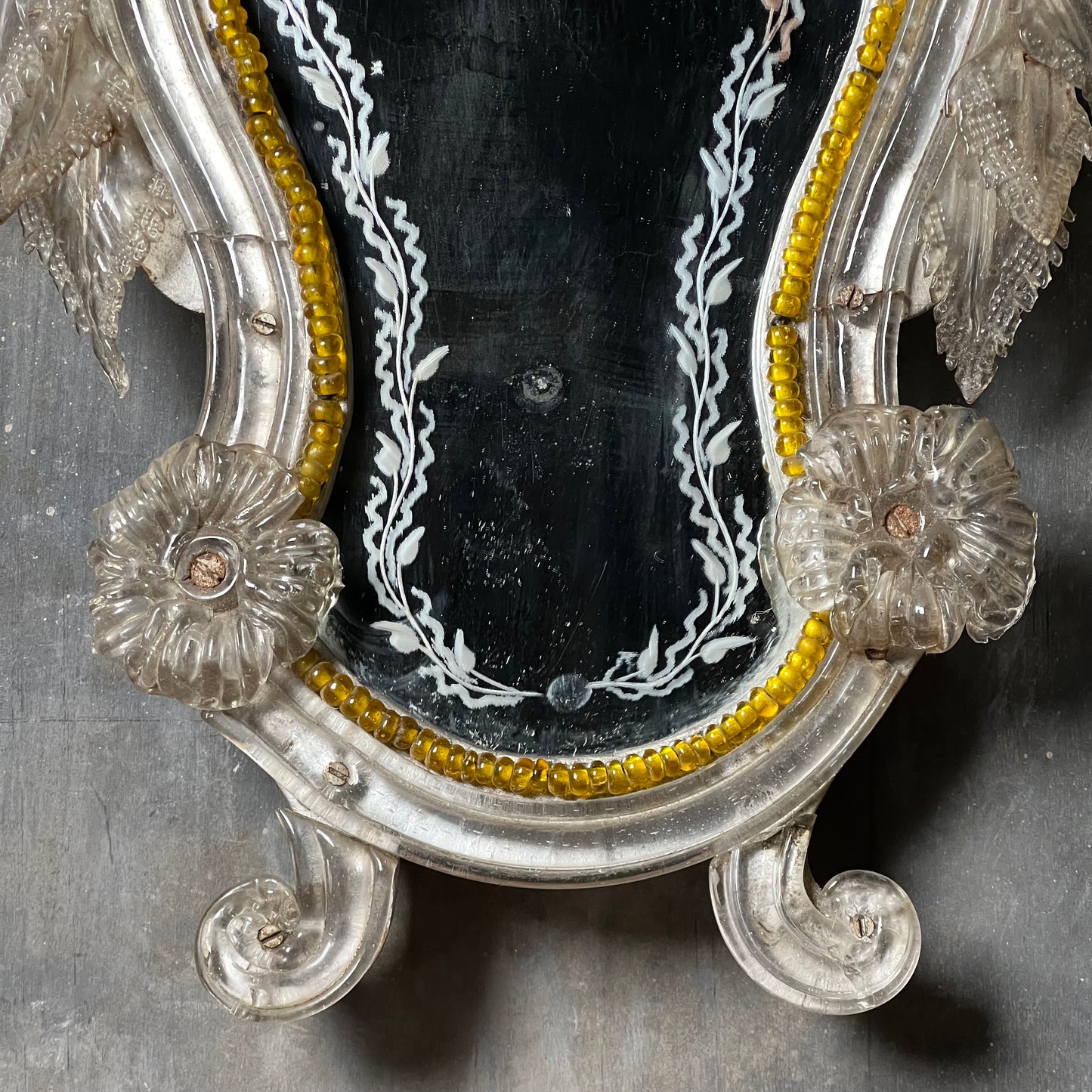 A Pair of Petite Venetian Murano Mirrors c.1890