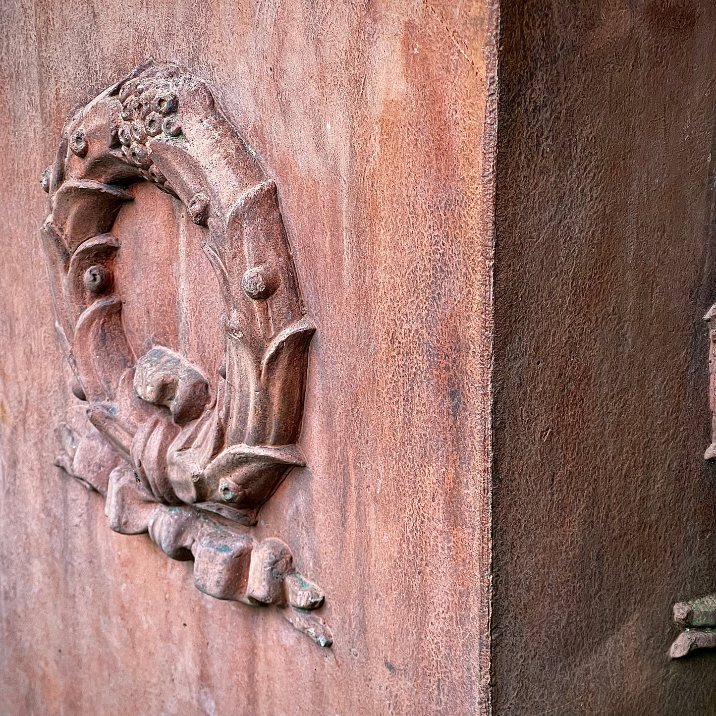 An Italian Neoclassical Style Terracotta Centrepiece Urn with Plinth