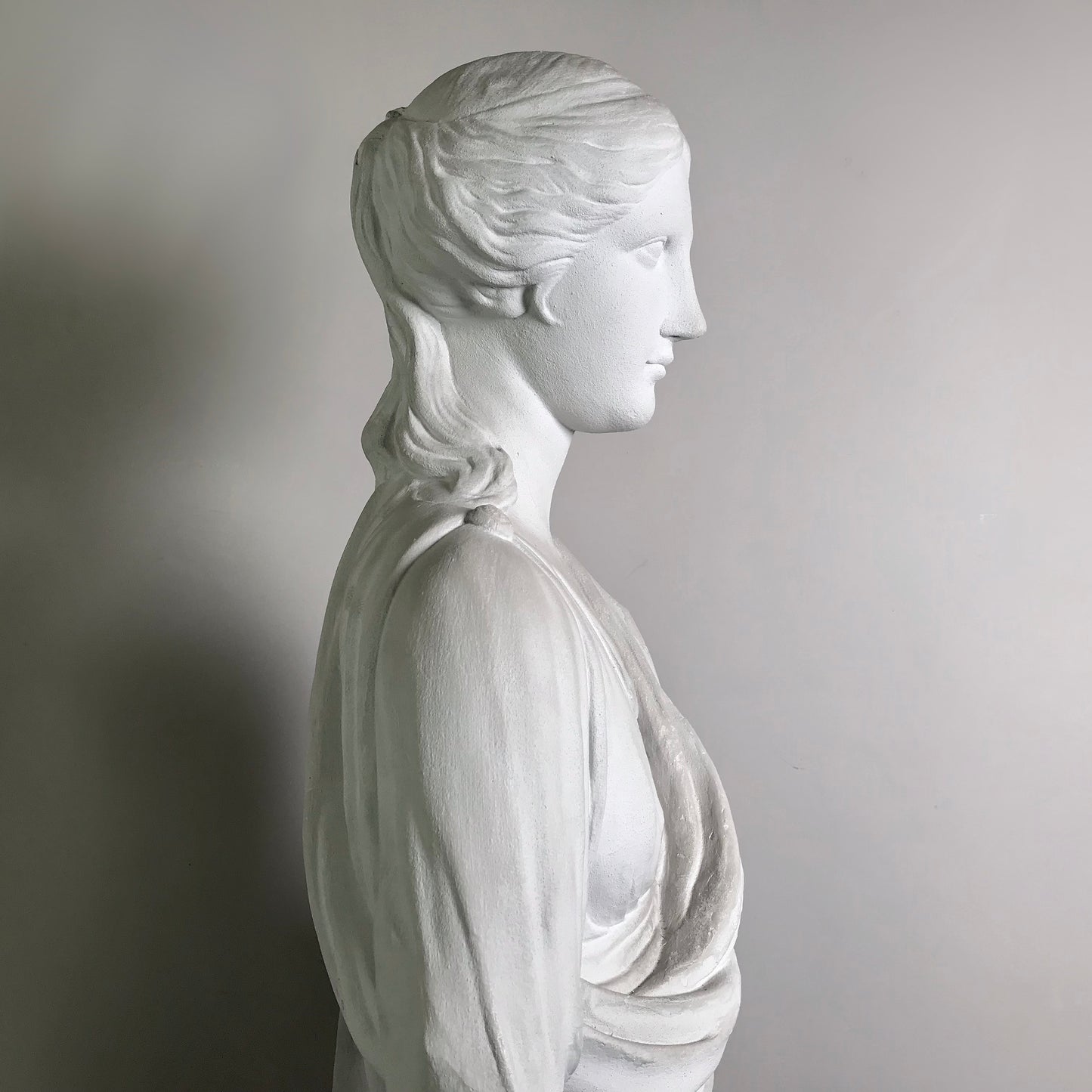 Life-size Regency Humphrey Hopper Plaster Statues of Athena and Demeter from Harewood House c.1815