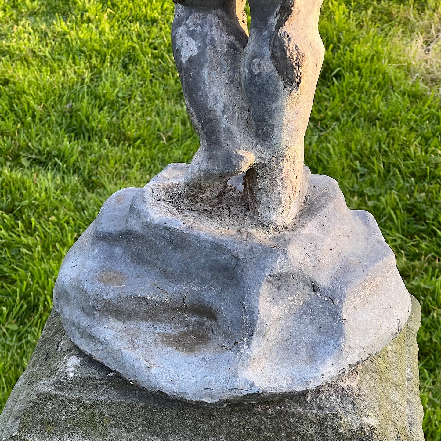 English Lead Cherub Fountain c.1890