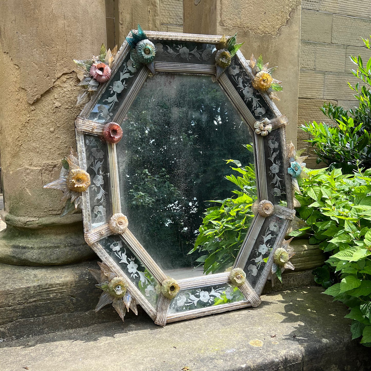 Italian Venetian Murano Mirror c.1920