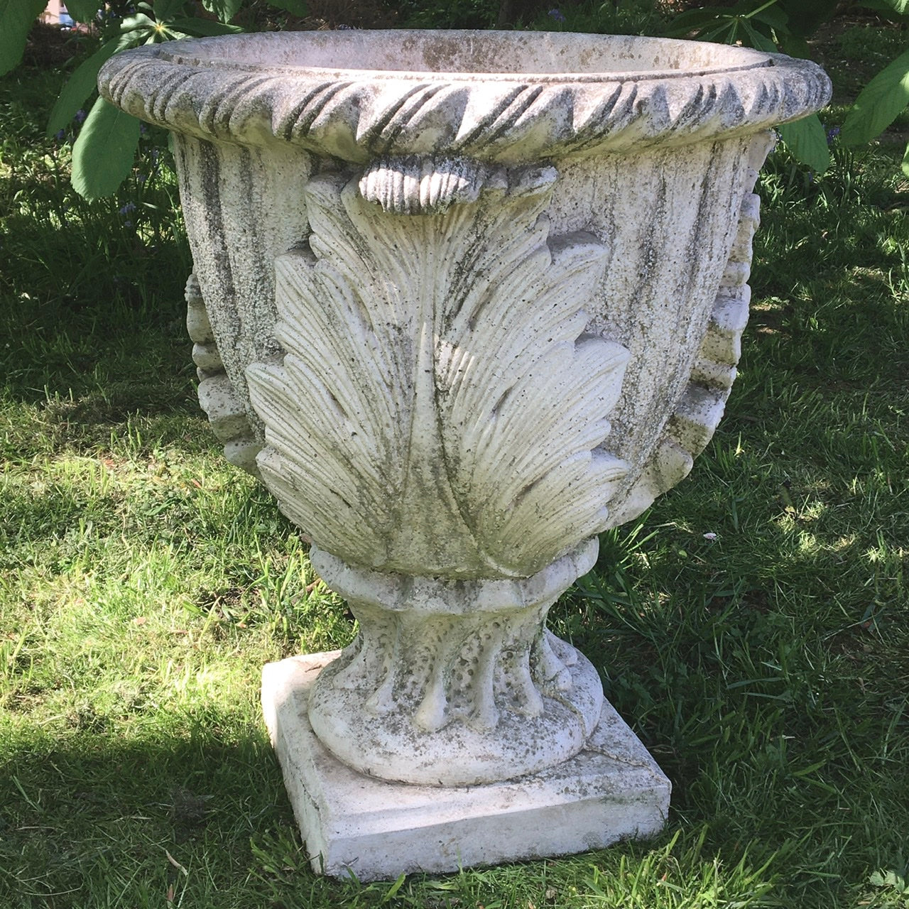 Large French Acanthus Leaf Urn