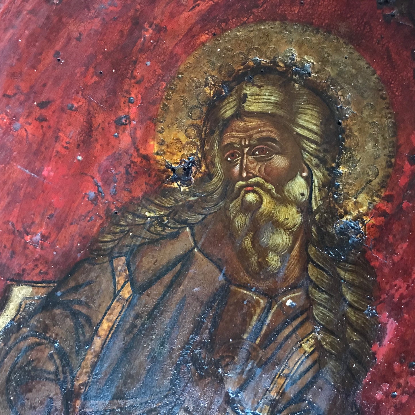 Icon Painting depicting the Fiery Ascent of the Prophet Elijah, Russian School 17th Century and later