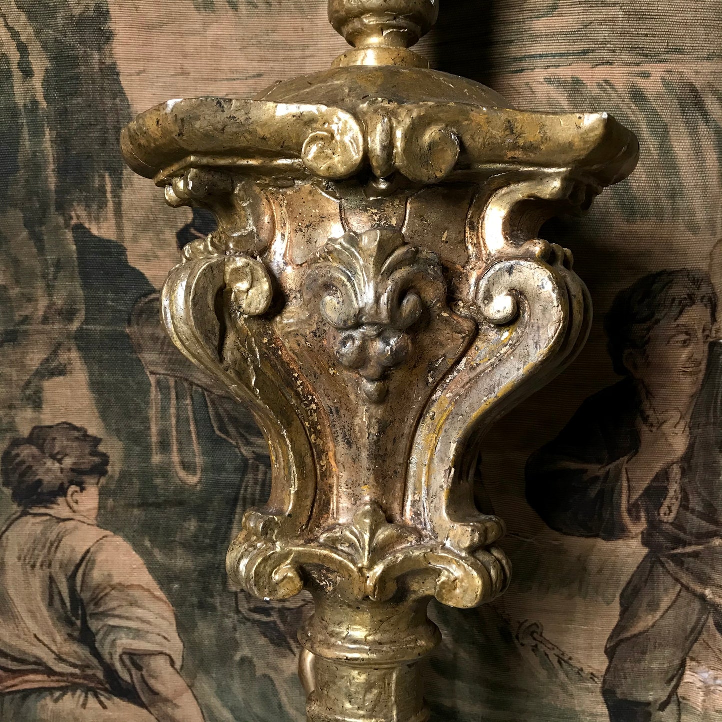 18th Century Italian Gilded Torchère Wall Lights