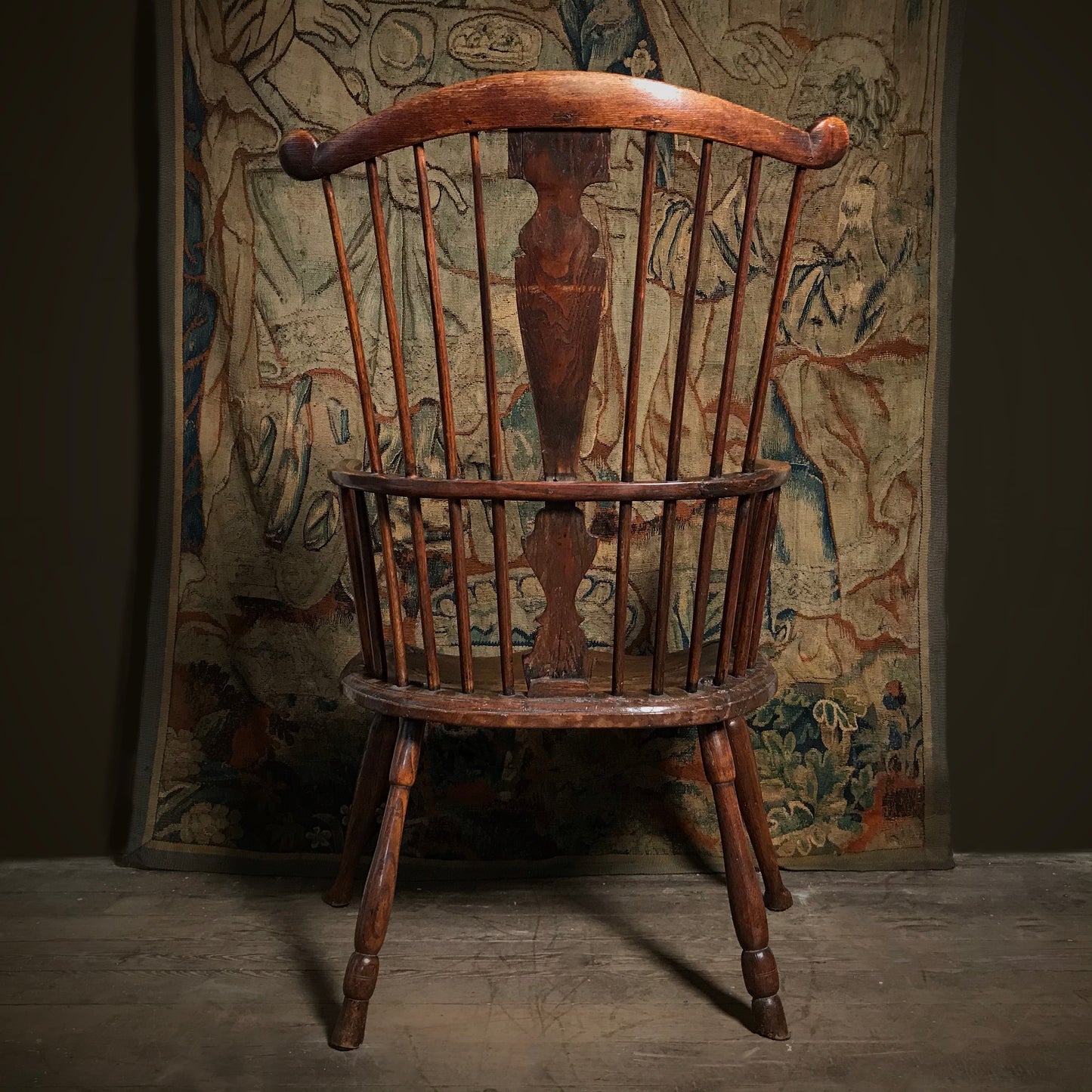 Early Georgian Ash & Elm Windsor Chair c.1760