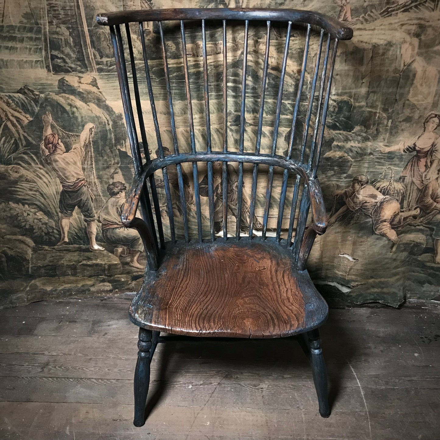 Leicestershire Comb-Back Windsor Armchair c.1780–1800
