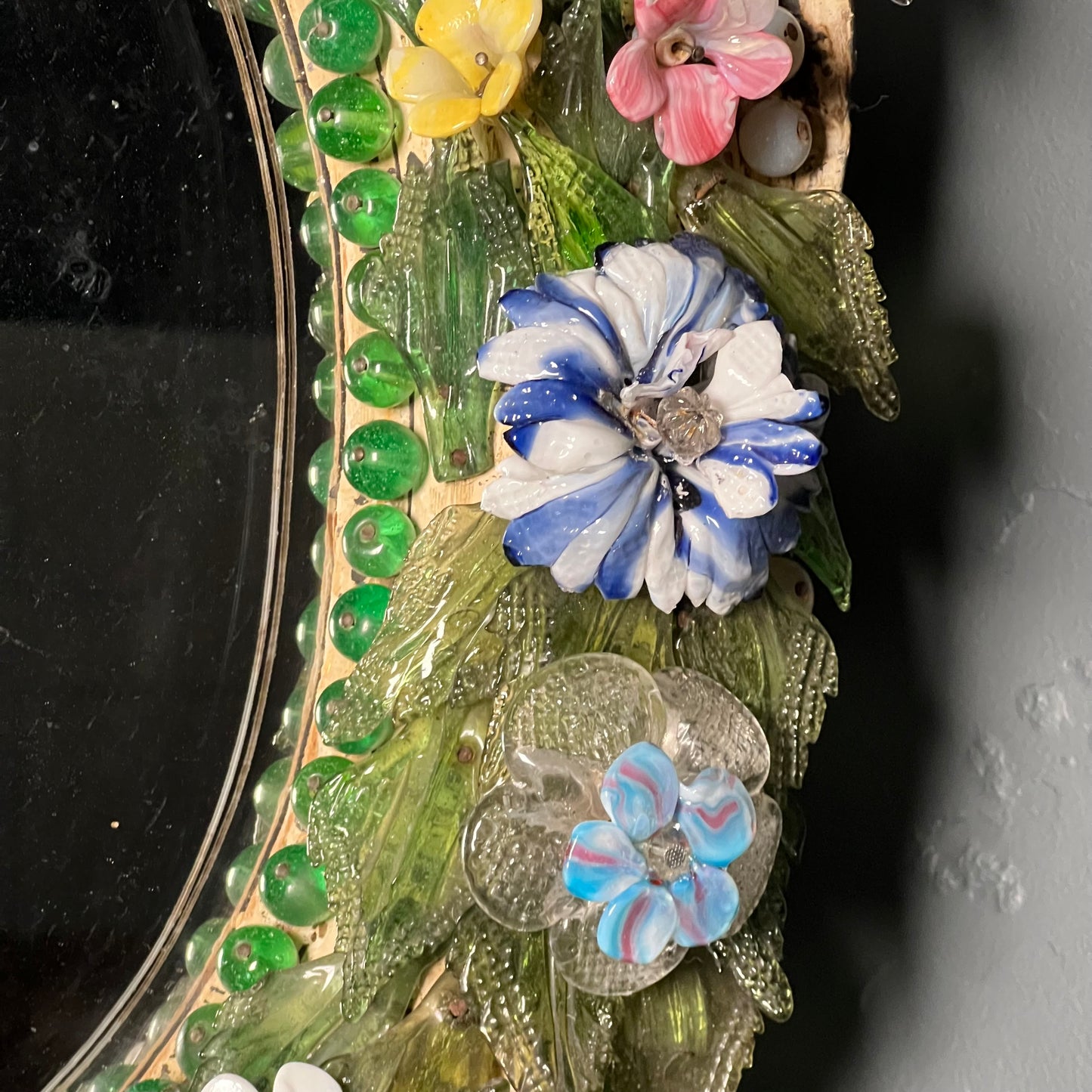 Italian Venetian “Primavera” Murano Mirror c.1860