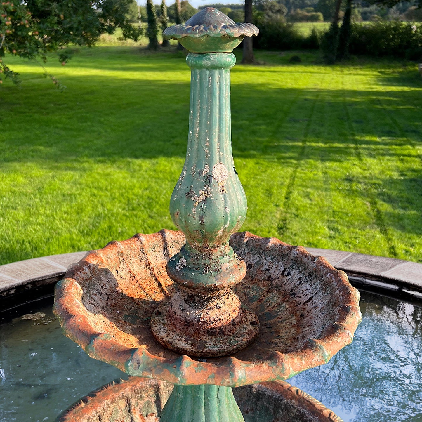 Two-Tiered French Cast Iron Fountain
