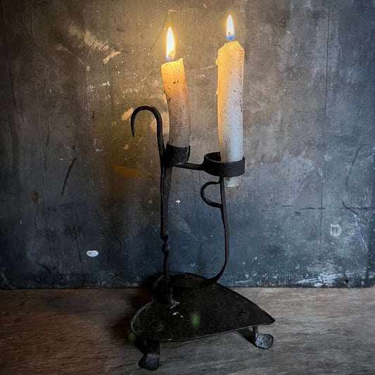 Alpine Splint Rushlight Candleholder c.1720-1750