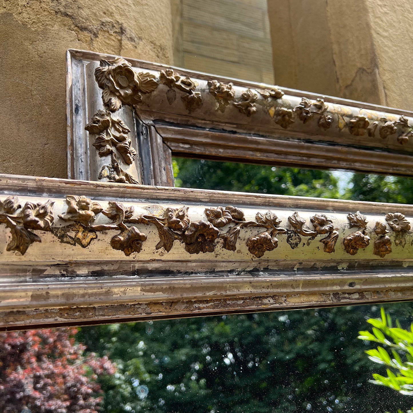 A Pair of Silver Gilt Floral Venetian Mirrors c.1750
