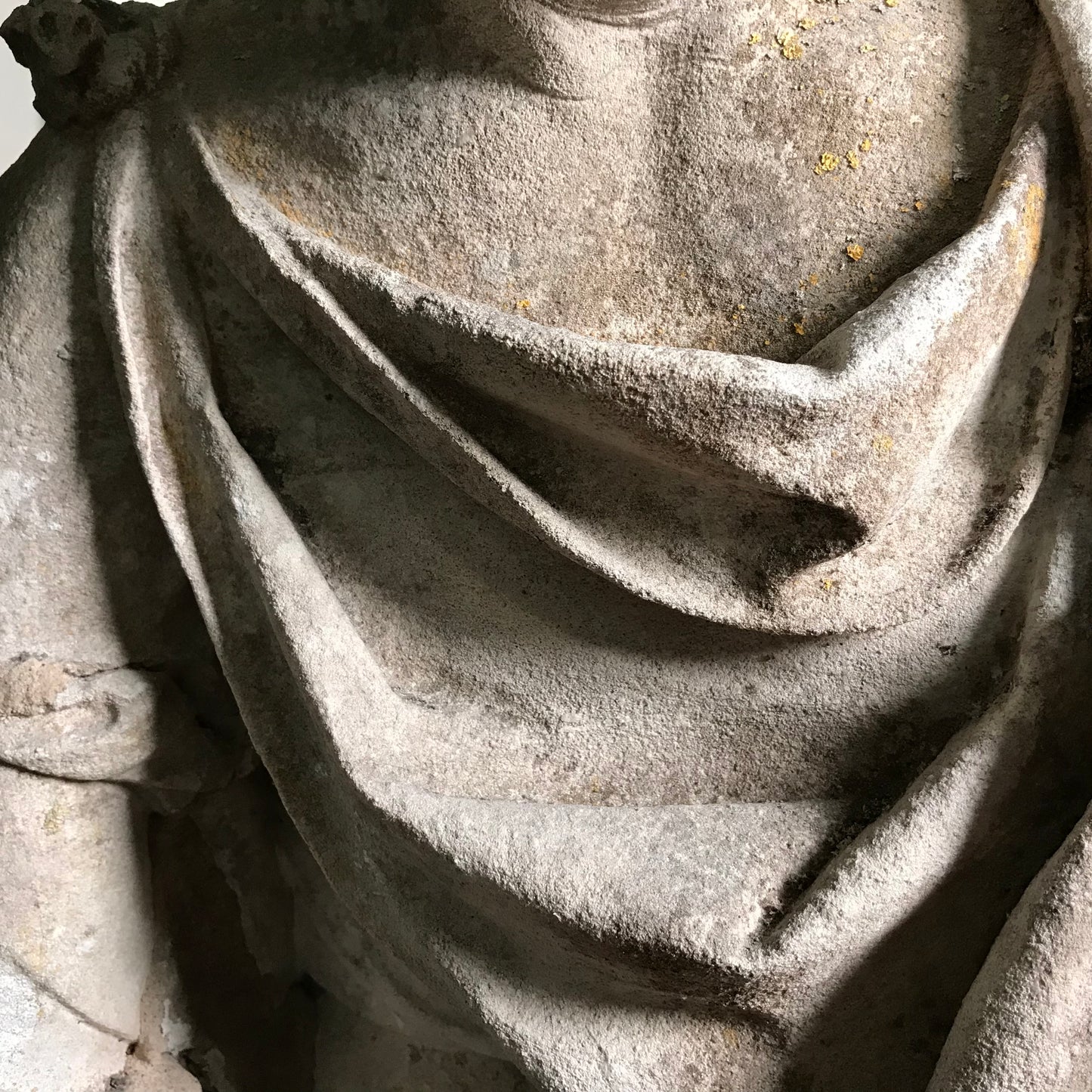 Exquisite 17th-18th Century Limestone Statue of Aristotle from French Chateaux de Percy-Le-Pautel