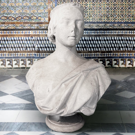 Marble Bust of Queen Victoria c.1856 by British Sculptor Matthew Noble