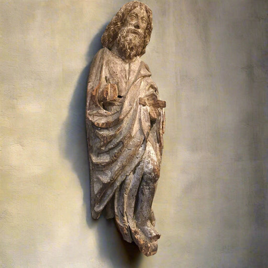 Italian Limewood Carving of Saint Paul with Traces of Original Polychrome, c.1480