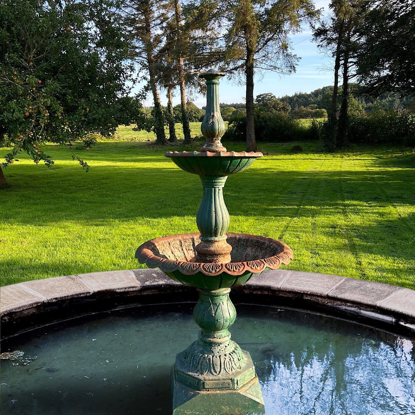 Two-Tiered French Cast Iron Fountain