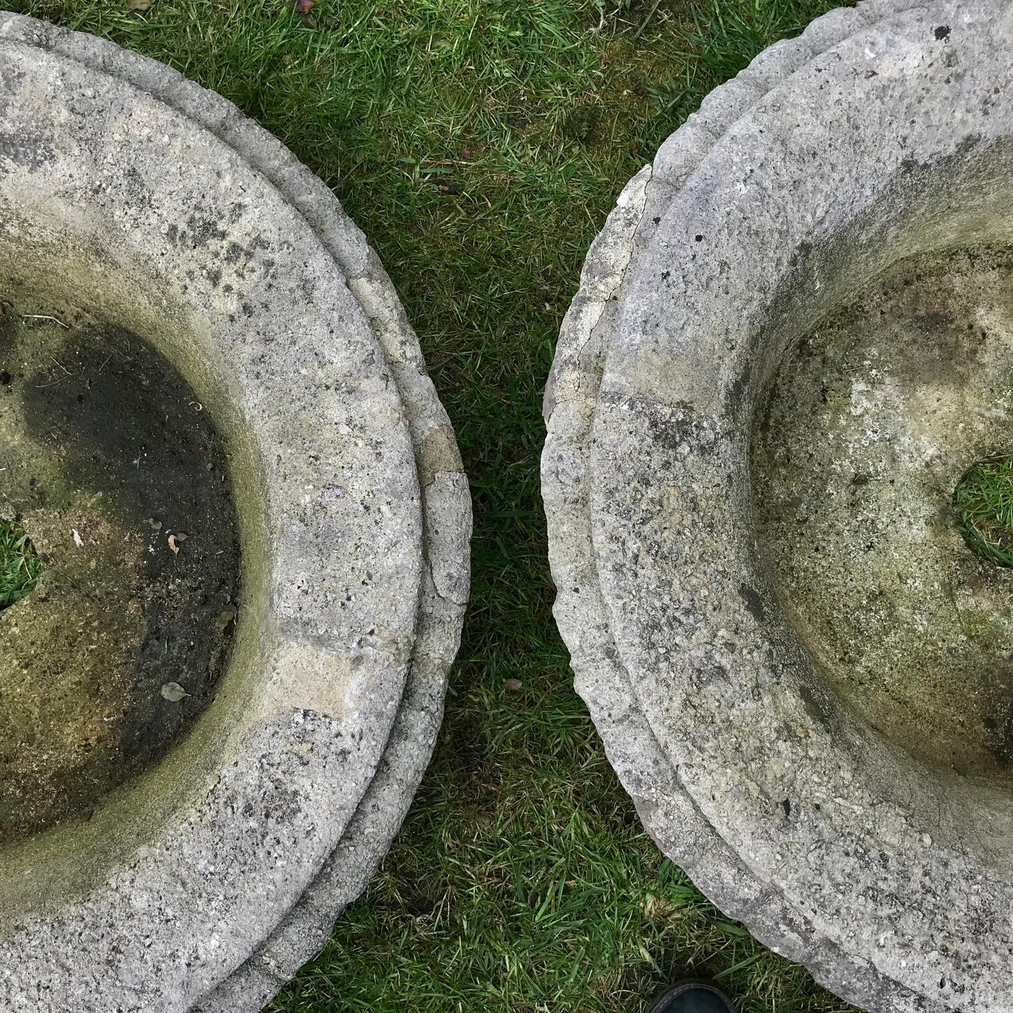 A Grand Scale Pair of Mid-20th Century Tazza Urns