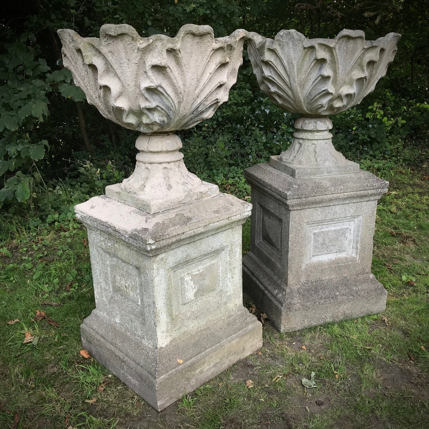 Acanthus Urns with Plinths c.1930