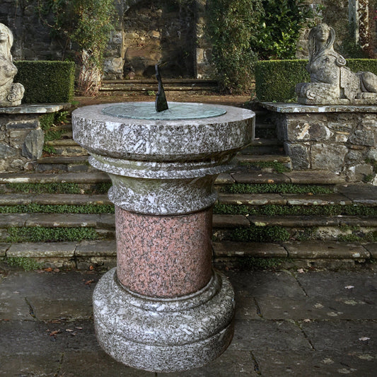 A Monumental Scottish Granite Arts and Crafts Sundial c.1880
