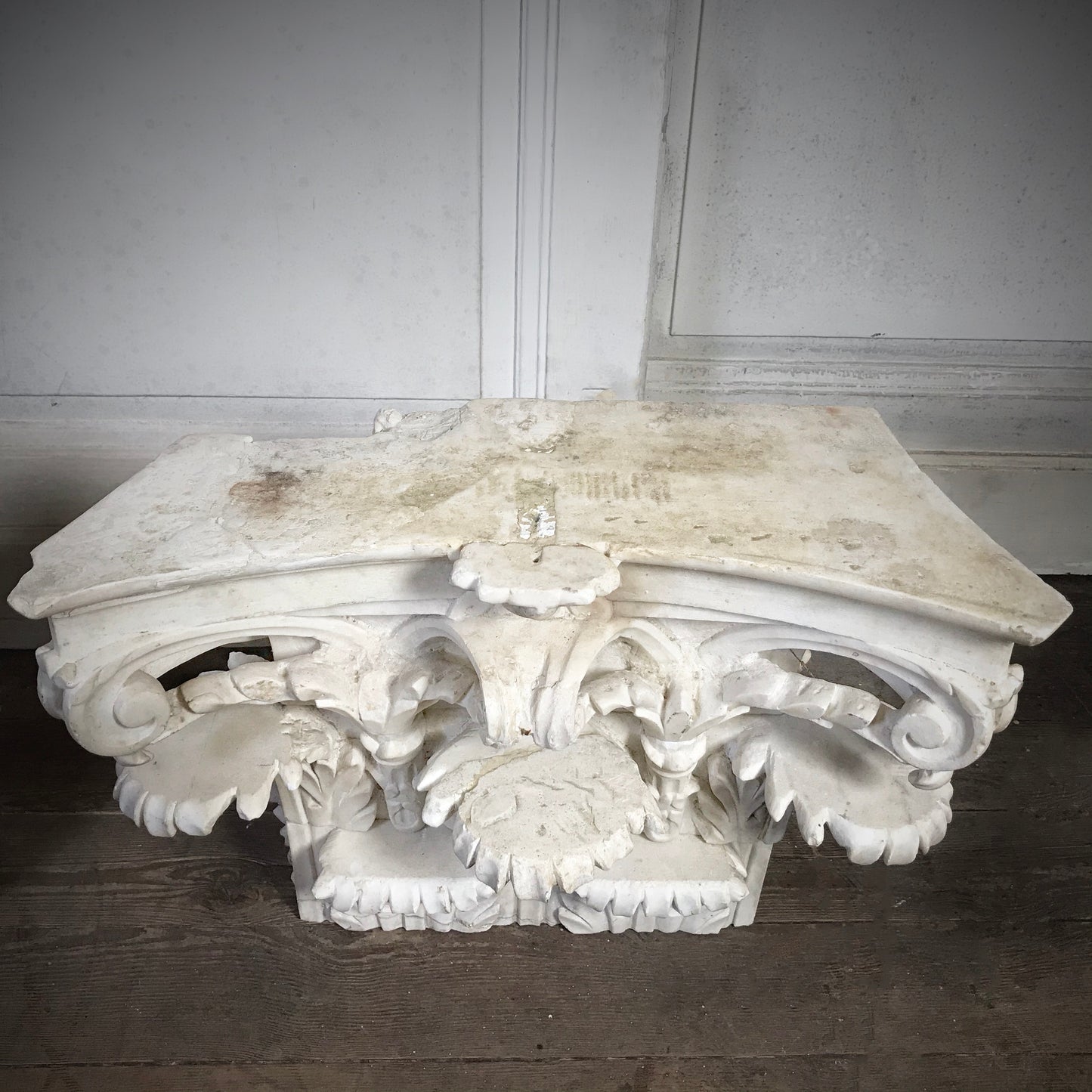 Pair of Italian Carrara Marble Capitals c.1780