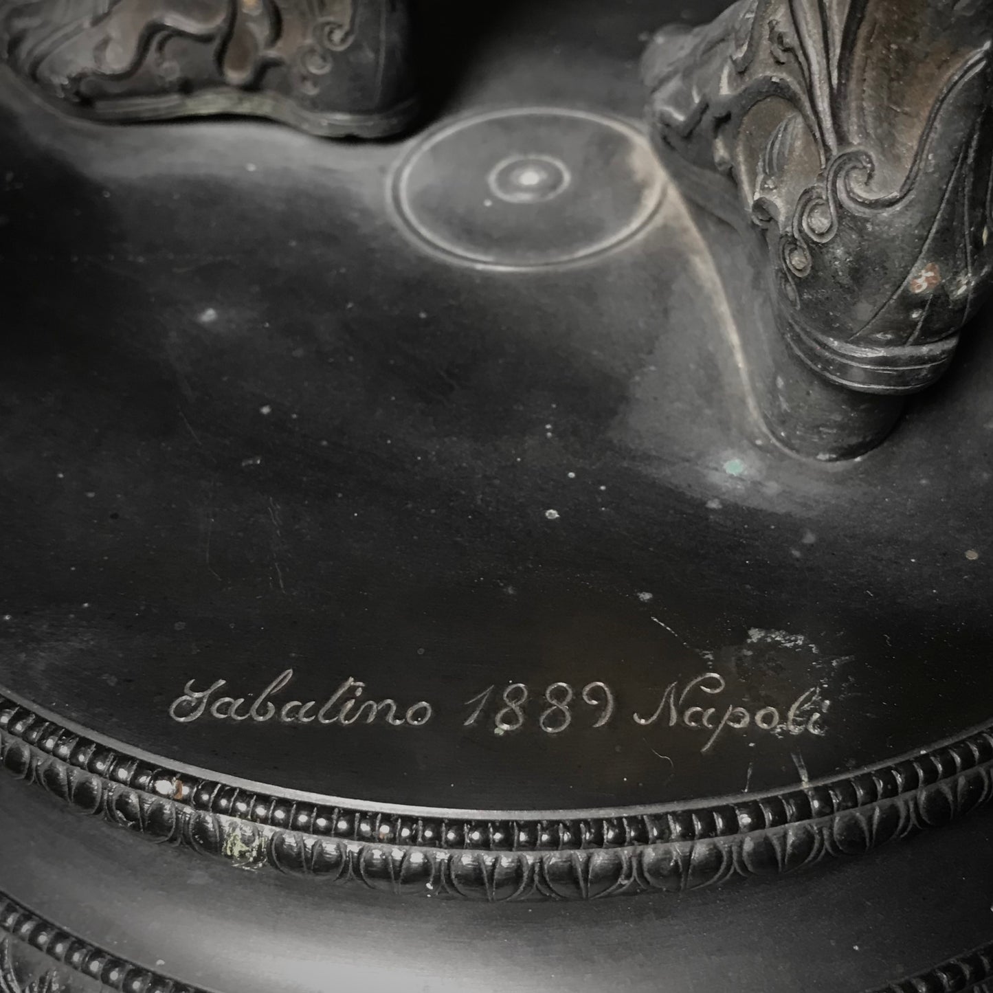 “Narcissus” Bronze by Sabatino de Angelis & Fils dated 1889