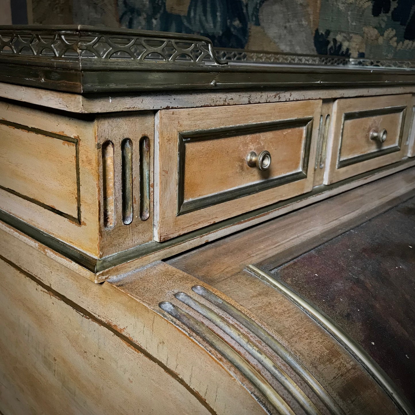 French Roll-top Bureau Mid 20th Century