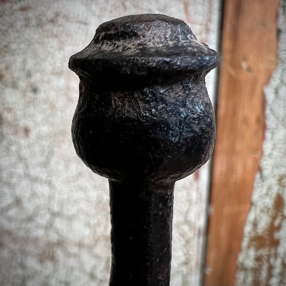 Ornate Wrought Iron Late 17th/Early 18th Century Candle Holder