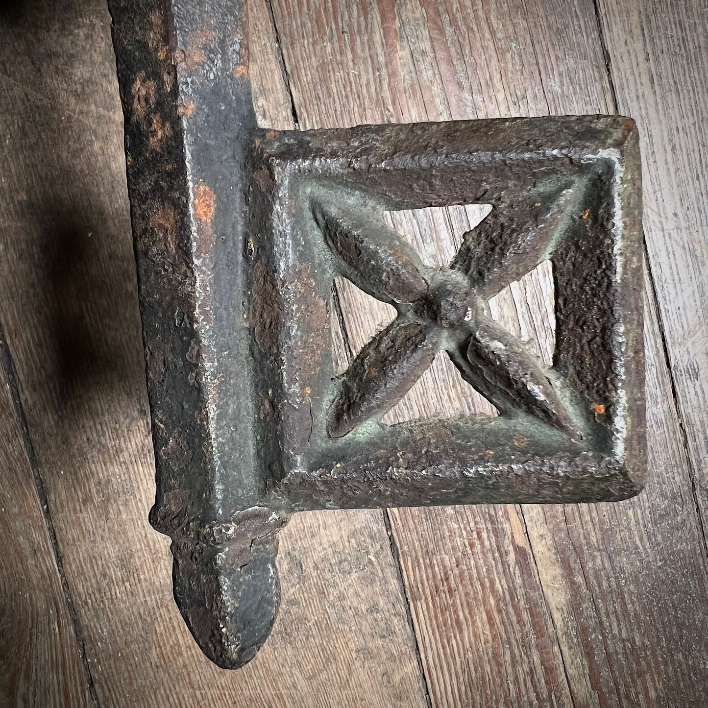 Italian Cast Iron St Peter’s Key Door Knob 19th Century