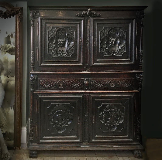 French Armoire Corps Deux Early 1700s
