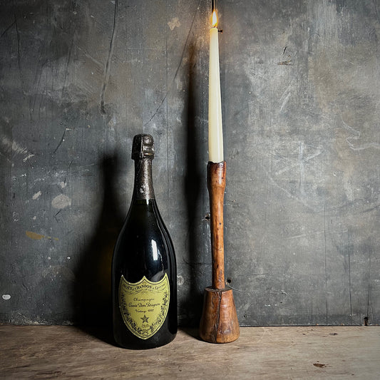 Primitive Yew Wood Candlestick c.1700