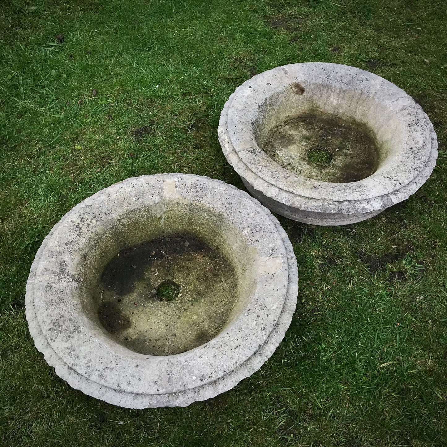 A Grand Scale Pair of Mid-20th Century Tazza Urns