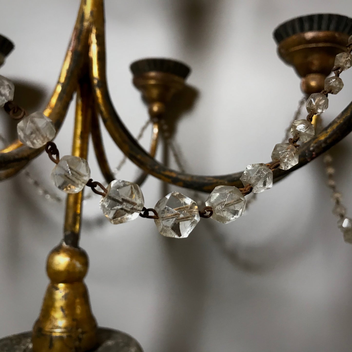 Large Pair of Florentine Terracotta and Gilt Wood Candelabra c.1860