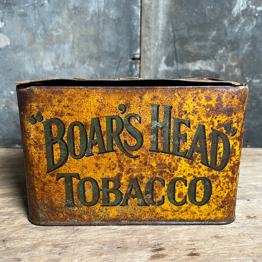 Pritchard and Burton “Boar’s Head” Tobacco Counter Tin Early 20th Century