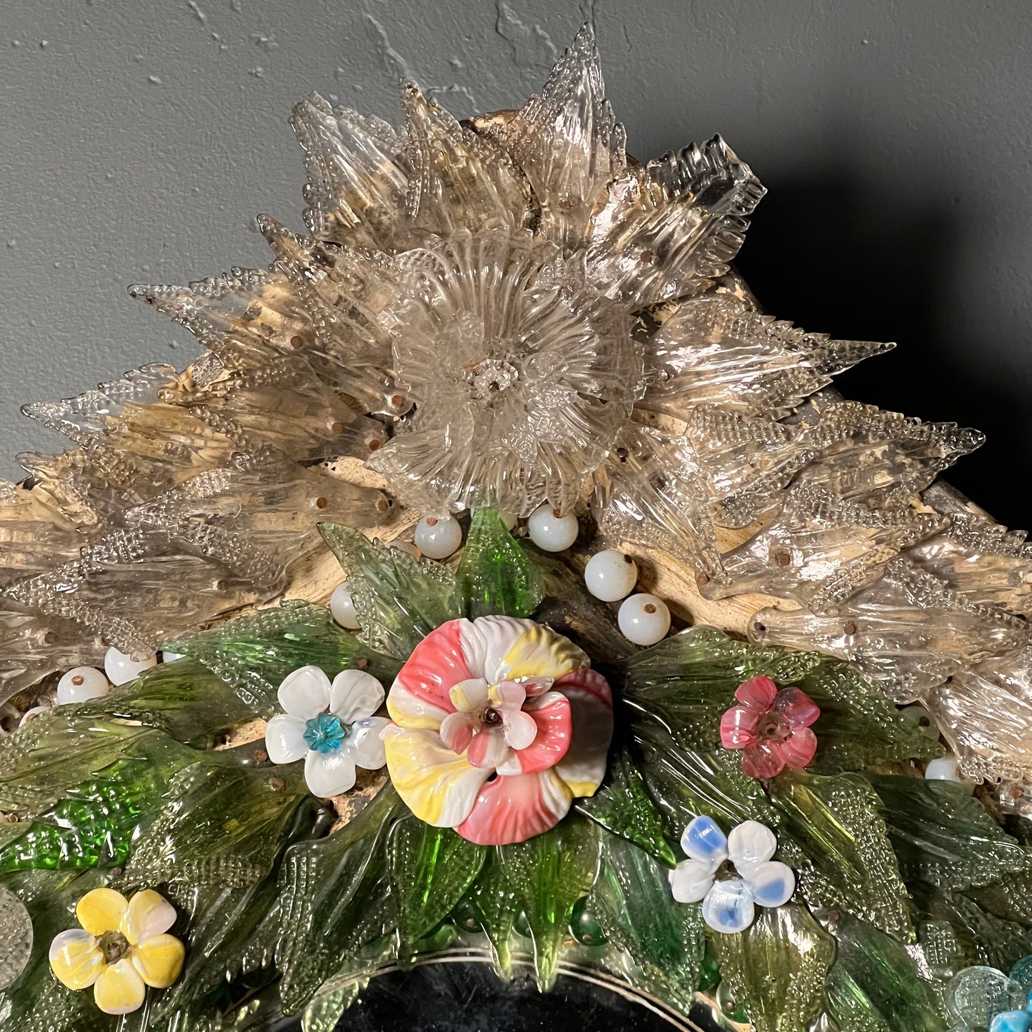 Italian Venetian “Primavera” Murano Mirror c.1860