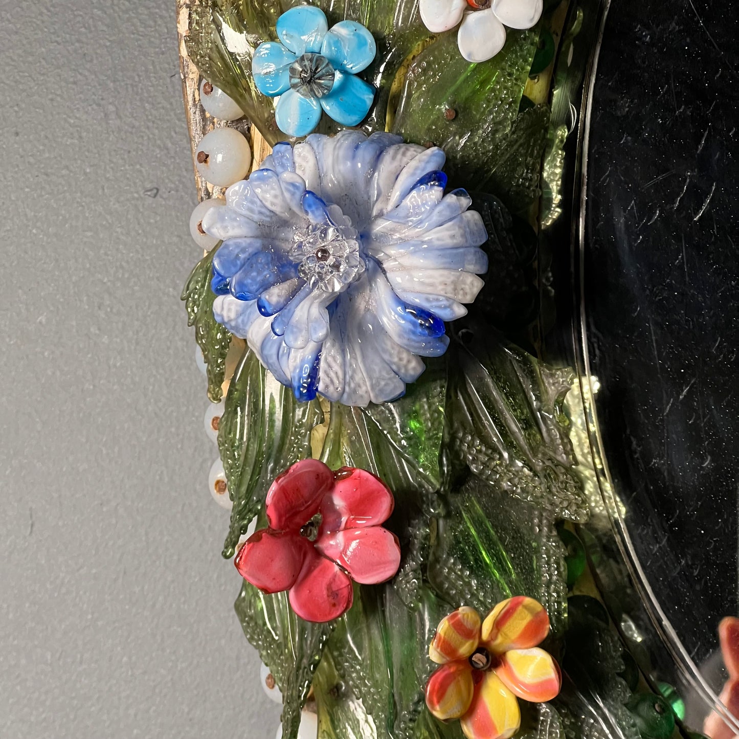 Italian Venetian “Primavera” Murano Mirror c.1860