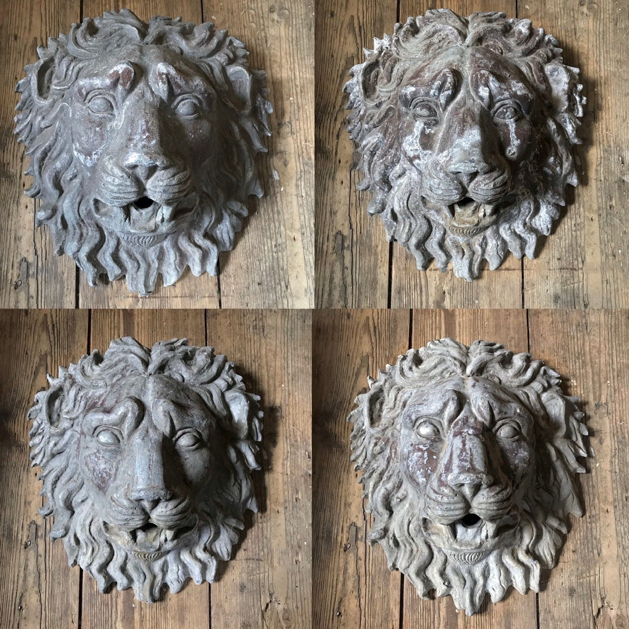 H.Crowther Lion Head Wall Fountain c.1920