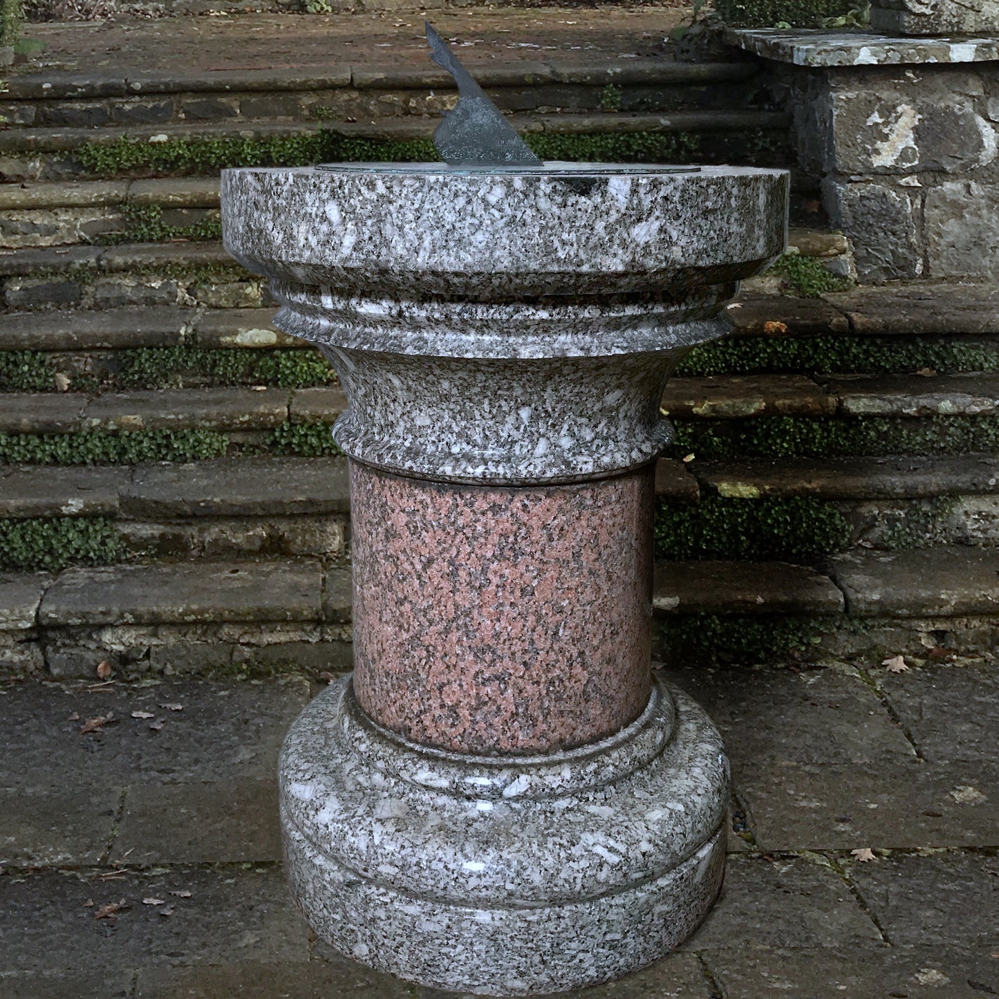 A Monumental Scottish Granite Arts and Crafts Sundial c.1880