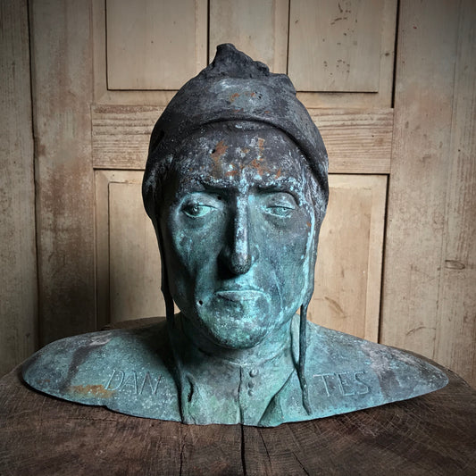 Bust of Dante by Sabatino de Angelis & Fils 19th Century