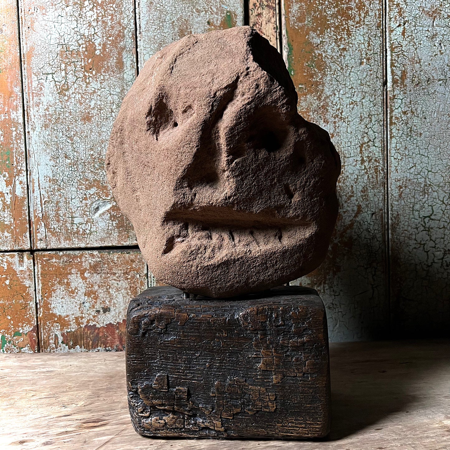 Large Celtic Stone Head