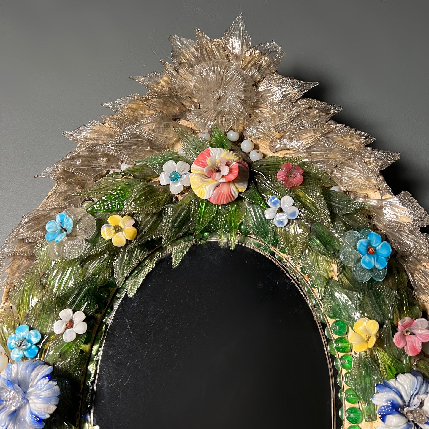 Italian Venetian “Primavera” Murano Mirror c.1860